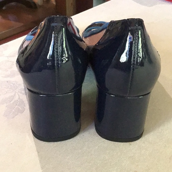 Pas de Rouge European 39 Block Heel Open Toe NWOT - Picture 4 of 7